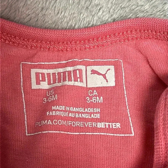 Puma - long sleeve footed jumpsuit/romper/sleeper. Size 3-6 months - Picture 2 of 4